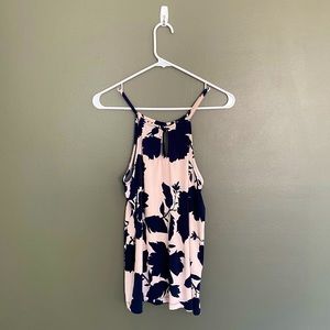 SPAGHETTI STRAP FLORAL TANK TOP